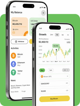 Vandexio trading platform with live market data
